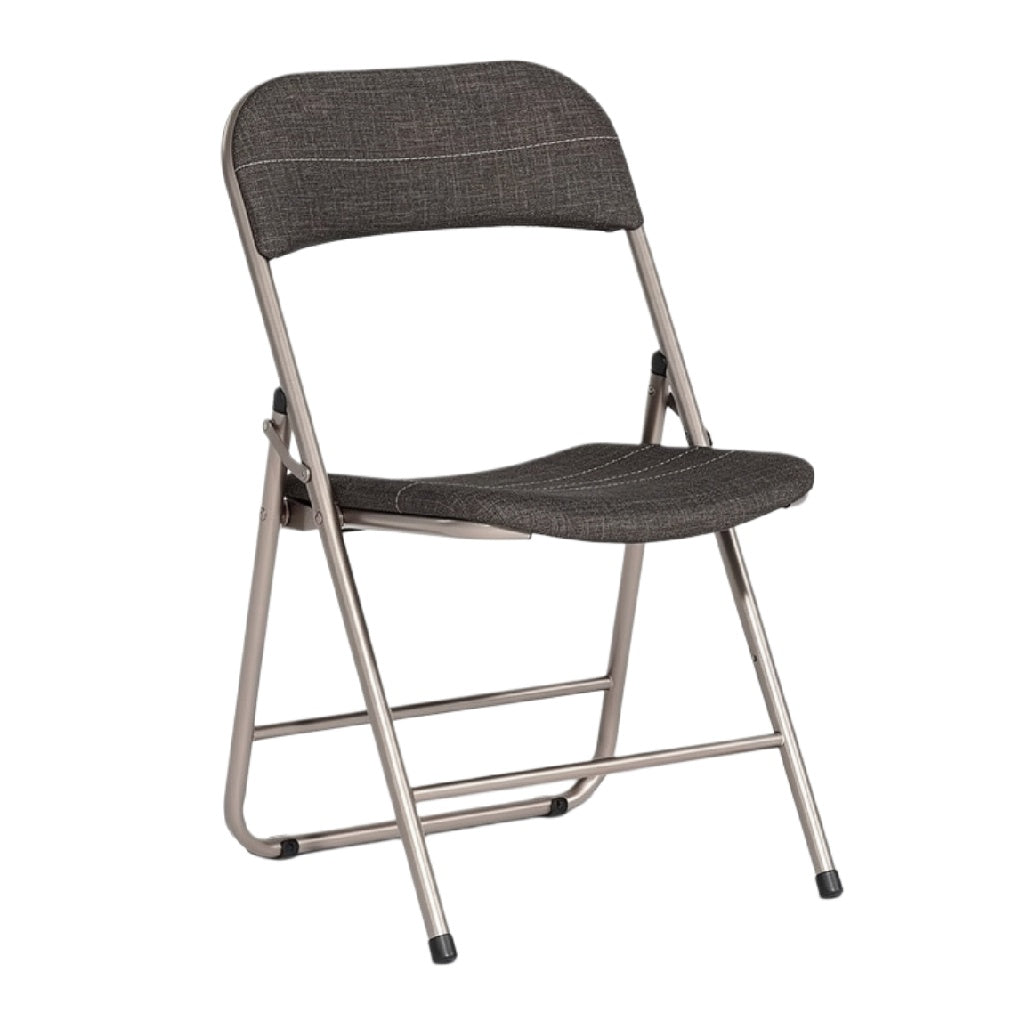 Vouwen Stoel met Stof Zitting - Grijs en Compact